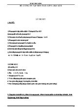 Đề cương ôn tập môn Toán lớp 8 - Học kì II
